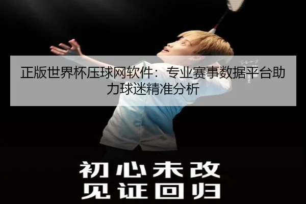 正版世界杯压球网软件：专业赛事数据平台助力球迷精准分析